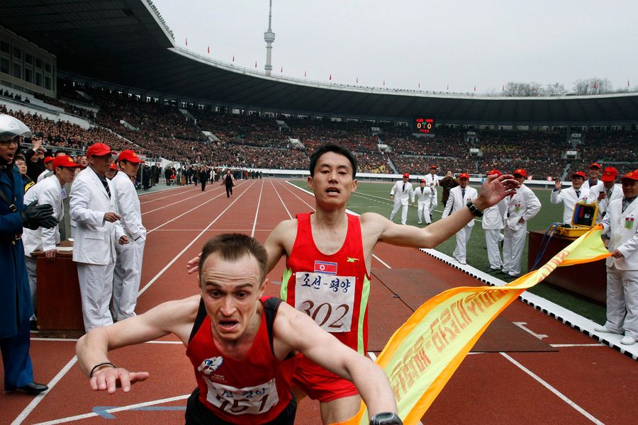 Ukranian Wins Glorious North Korean Marathon In Photo Finish