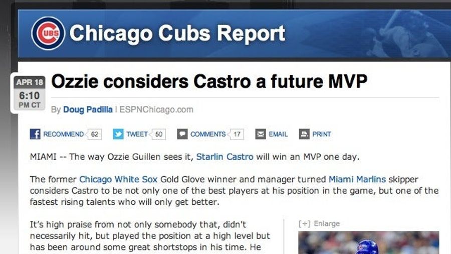 Ozzie Guillen Has More Praise For Some Guy Named Castro, According To ESPN