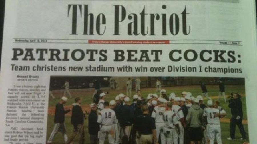 College Newspaper Captures Euphoria Of Historic Upset With Headline Alluding To Masturbation