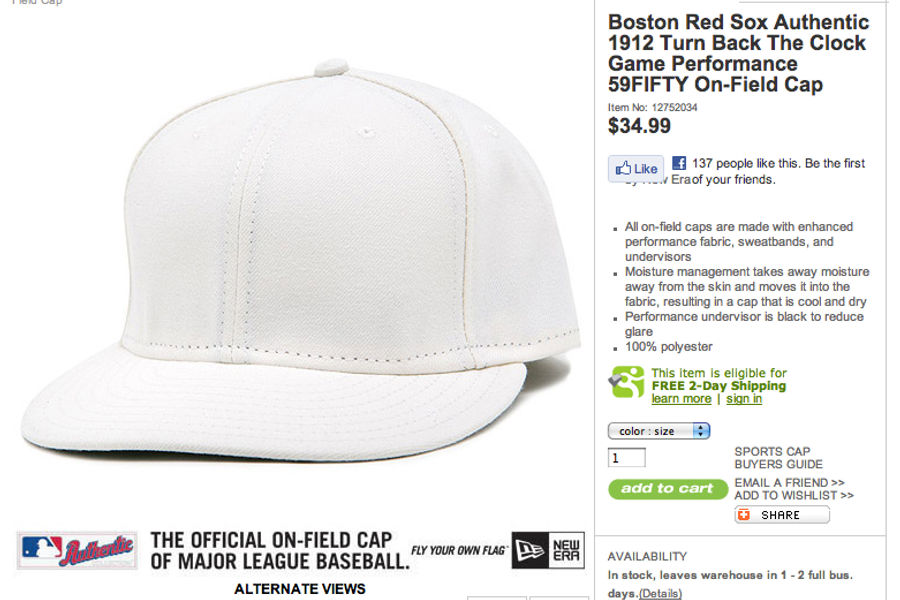 For Just $34.99 Plus Tax Plus Shipping And Handling, This Plain White Cap Can Be Yours