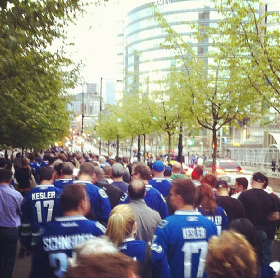 Vancouver Fans Quietly Shuffle Home Without Bothering Anyone