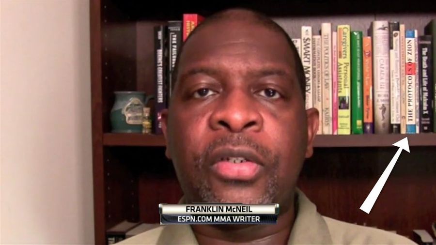 ESPN Writer Has <em>The Protocols Of Zion</em> On His Bookshelf