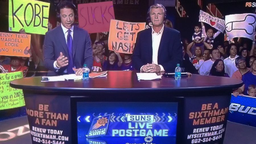 Suns Fans Celebrate The Career Of Steve Nash With A Giant Drawing Of A Penis