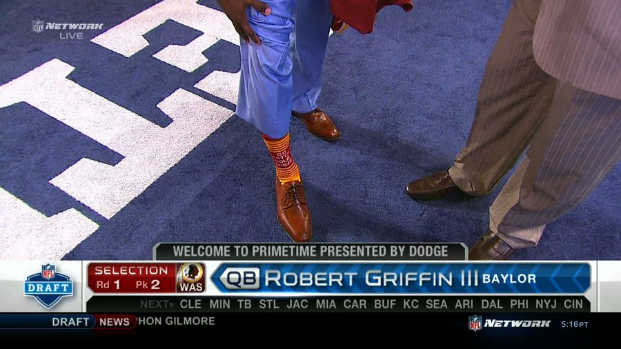 And Here&#39;s The Long-Awaited Unveiling Of Robert Griffin III&#39;s Socks