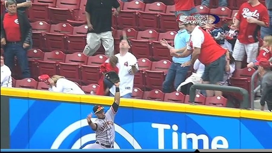 Jay Bruce Homers, Child Naps, Guy Drops Ball While Holding Napping Child