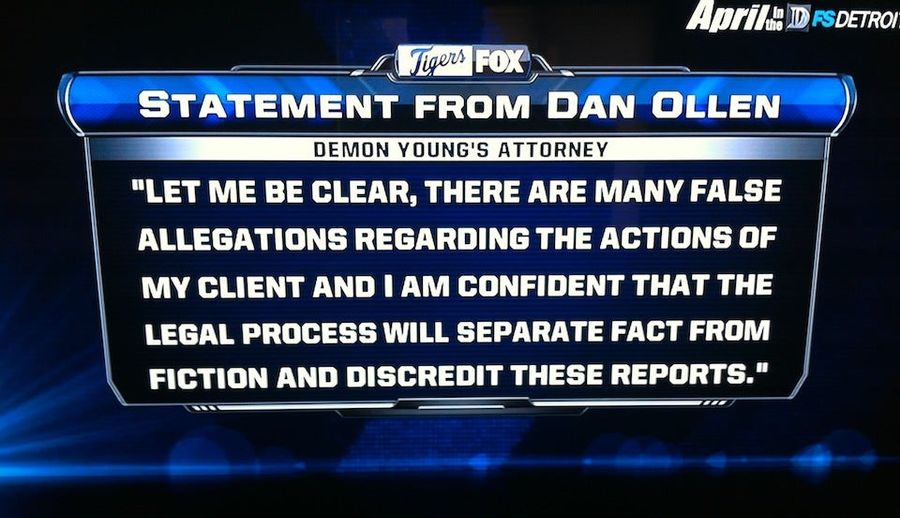 After Today&#39;s Arrest, Fox Sports Detroit Has Decided To Call Him &quot;Demon Young&quot; Now