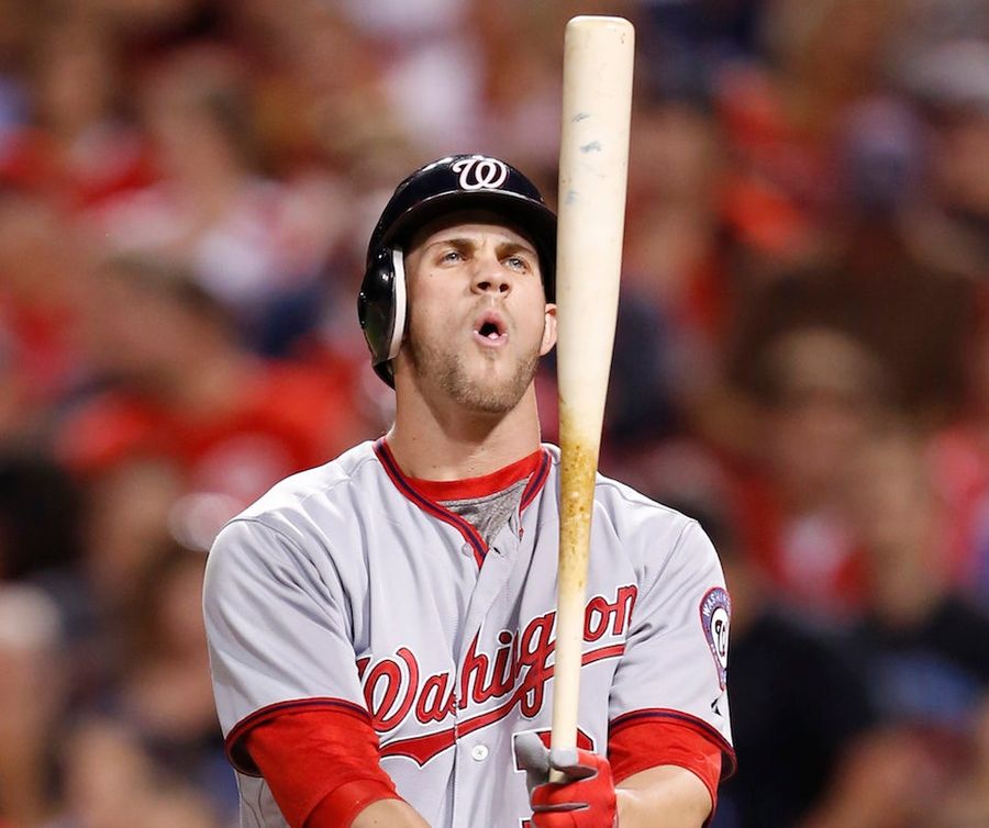 Bryce Harper Needed 10 Stitches After Hitting Himself In The Face With His Bat