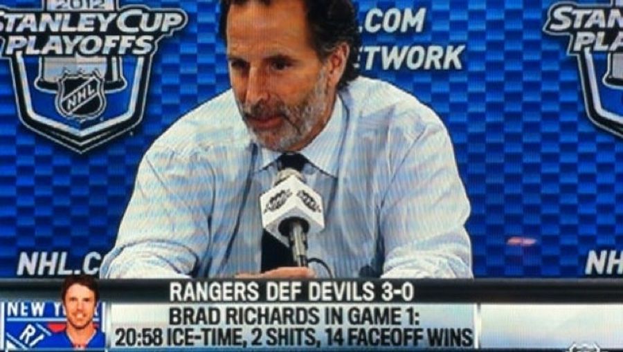 NHL Network Credits Brad Richards With Giving &quot;2 Shits&quot; In Rangers&#39; Win Over Devils