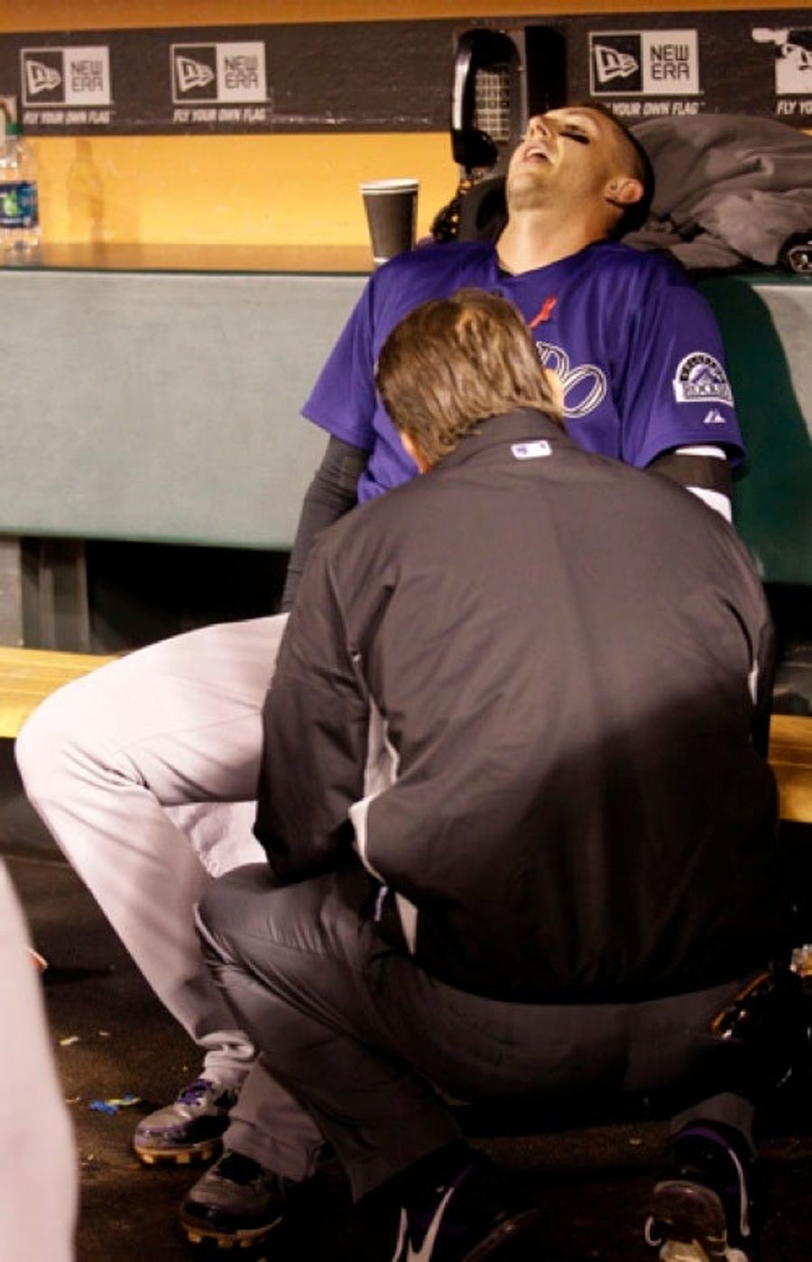 This Photo Of Troy Tulowitzki And The Rockies&#39; Trainer Is Not What It Looks Like