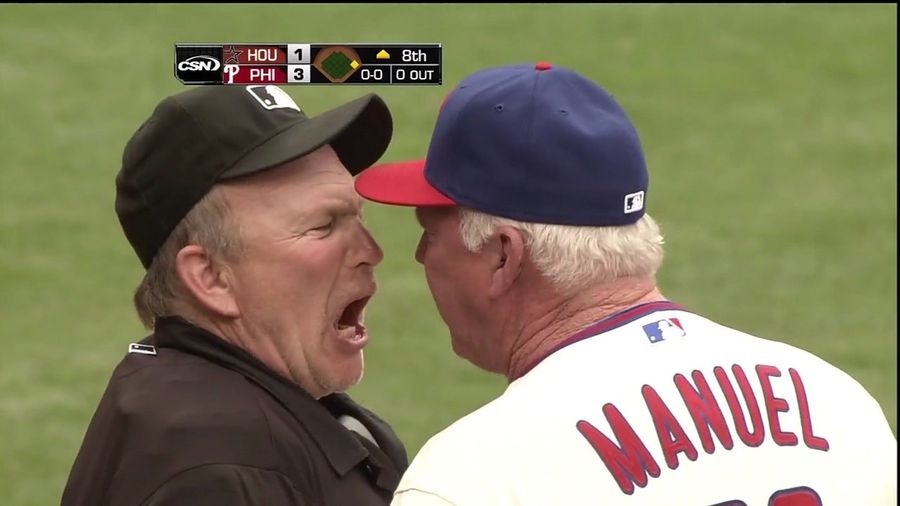 Bob Davidson's Ejection Of Charlie Manuel Today Featured More F-Bombs Than A Tarantino Film