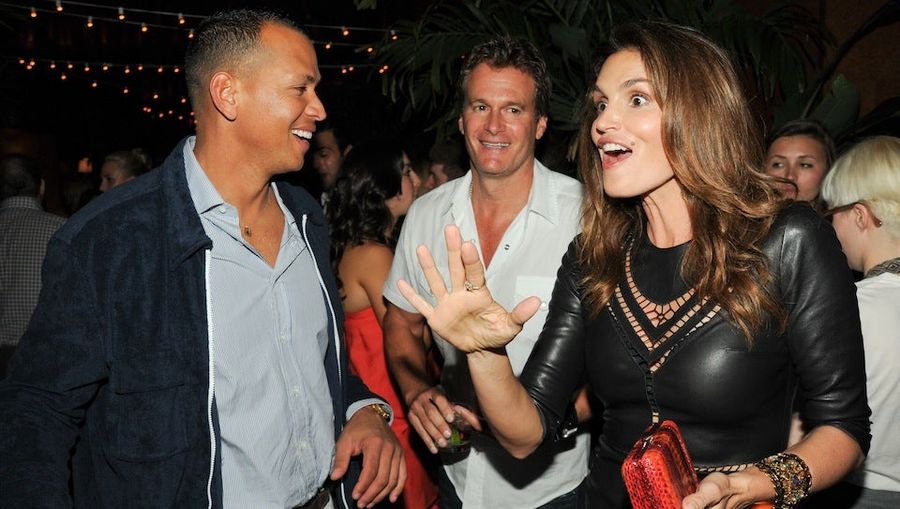 Here Is A Photo Of A-Rod, Cindy Crawford, And Cindy Crawford&#39;s Husband Looking Strange Together