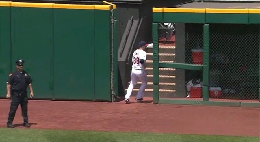 Indians Reliever Joe Smith Was Forced To Retreat Because No One Summoned Him From The Bullpen