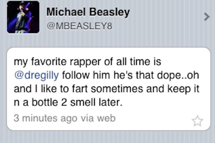 Today In Michael Beasley Is An Enormous Weirdo: &quot;I Like To Fart Sometimes And Keep It N A Bottle 2 Smell Later&quot;