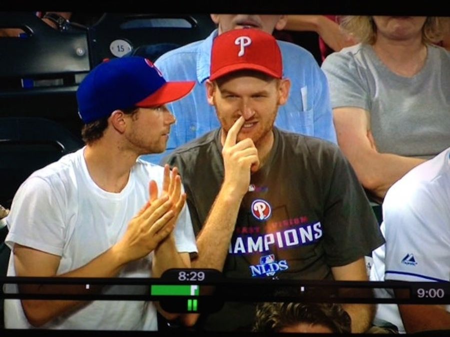 Phillies Fan Goes Knuckle-Deep