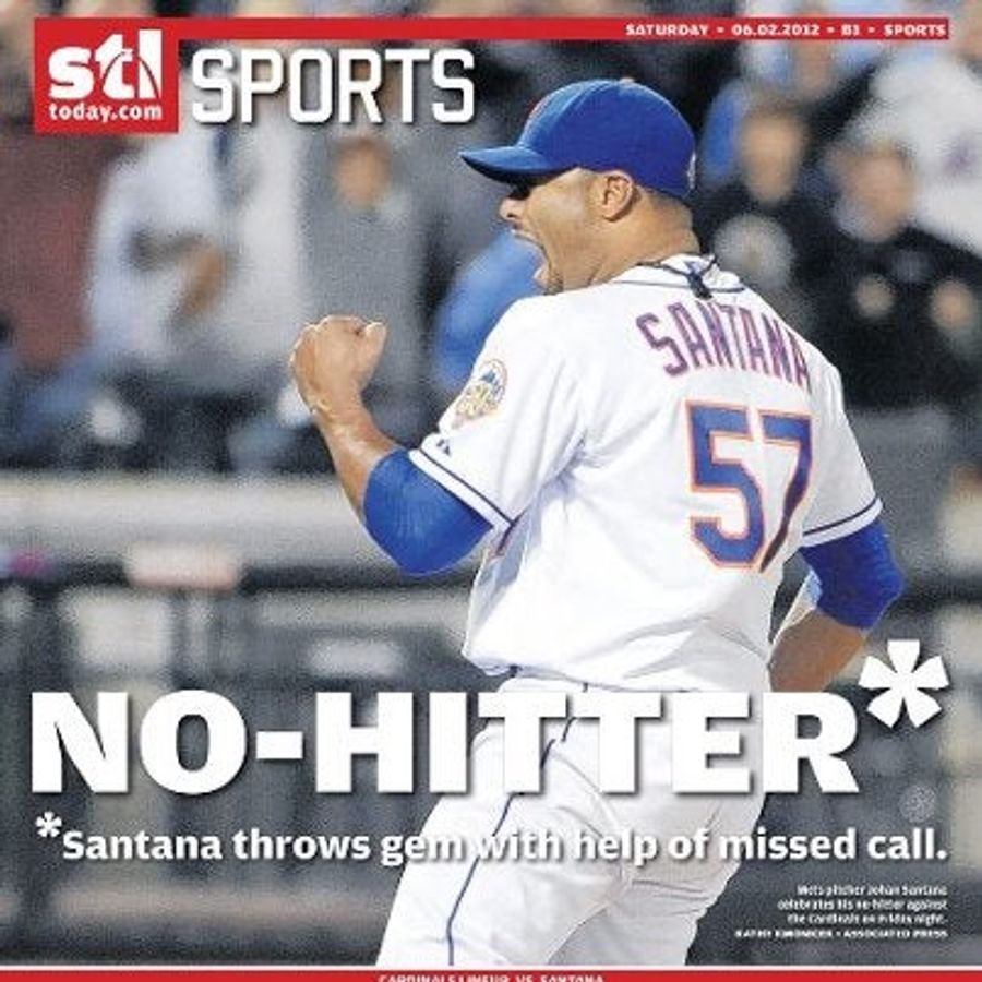 Santana No-Hitter Gets Asterisk In St. Louis