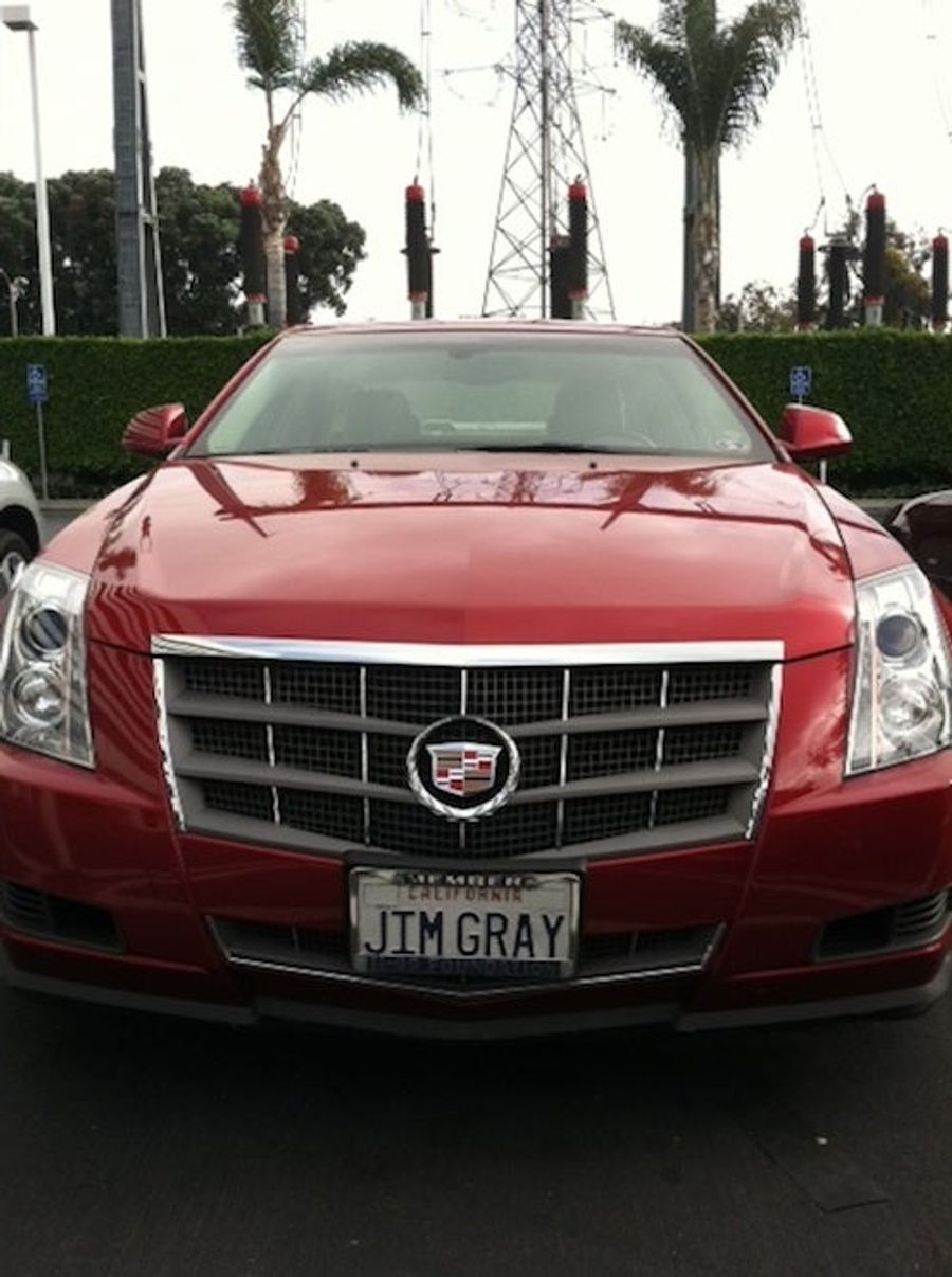 Does Jim Gray Drive A Car With A Jim Gray License Plate? Jim Gray Won't Say.