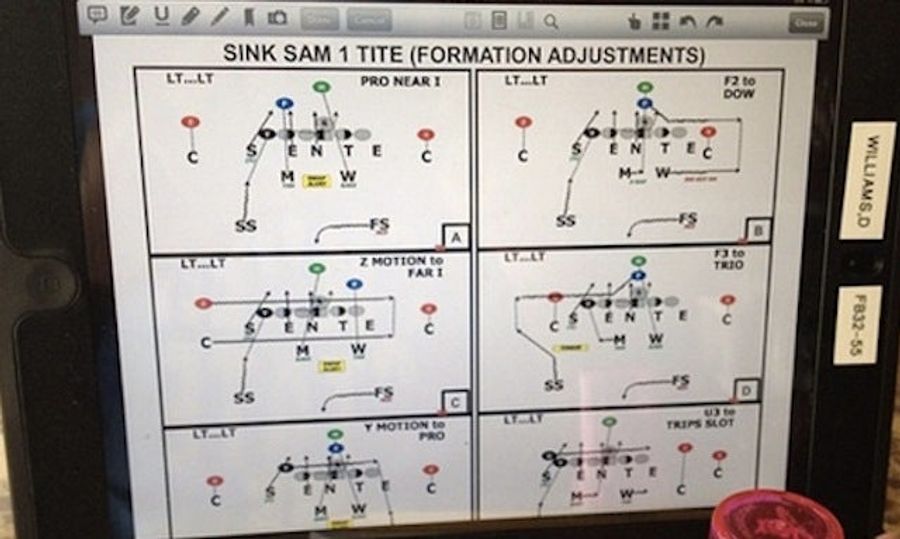 Here&#39;s That Picture Of The Denver Broncos&#39; Playbook D.J. Williams Tweeted