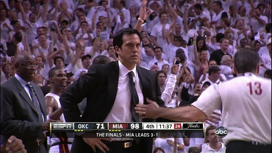 No, A Referee Did Not High-Five Erik Spoelstra During Last Night's Game