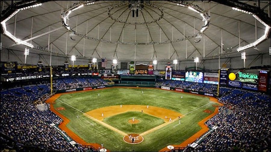 Stray Bullet Falls Through Tropicana Field Roof, Hits Fan