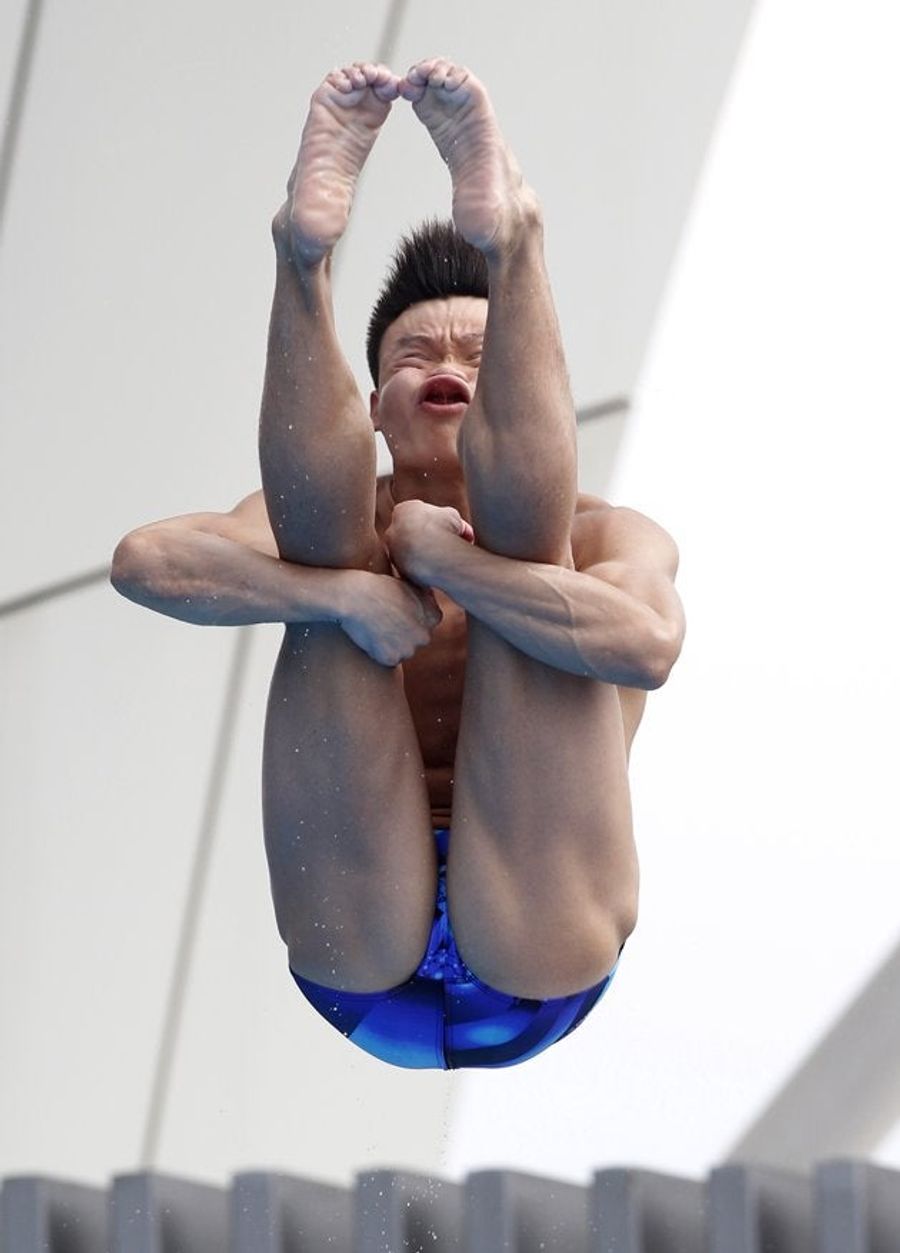 Here's A Gallery Of Some Constipated-Looking Olympic Divers