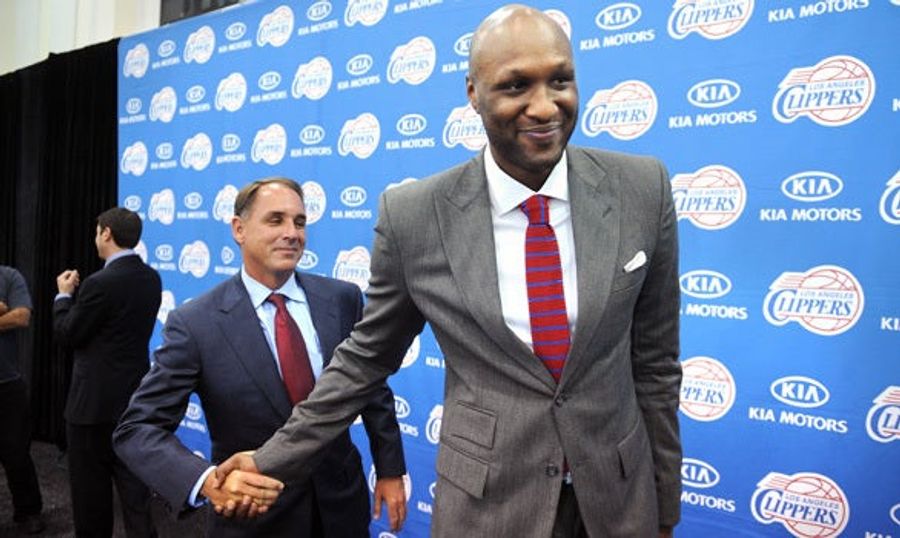 Lamar Odom Turns His Frown Upside Down