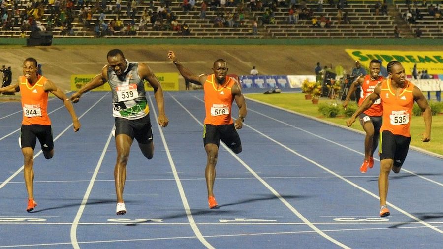Usain Bolt Is Lookin' Kinda Human