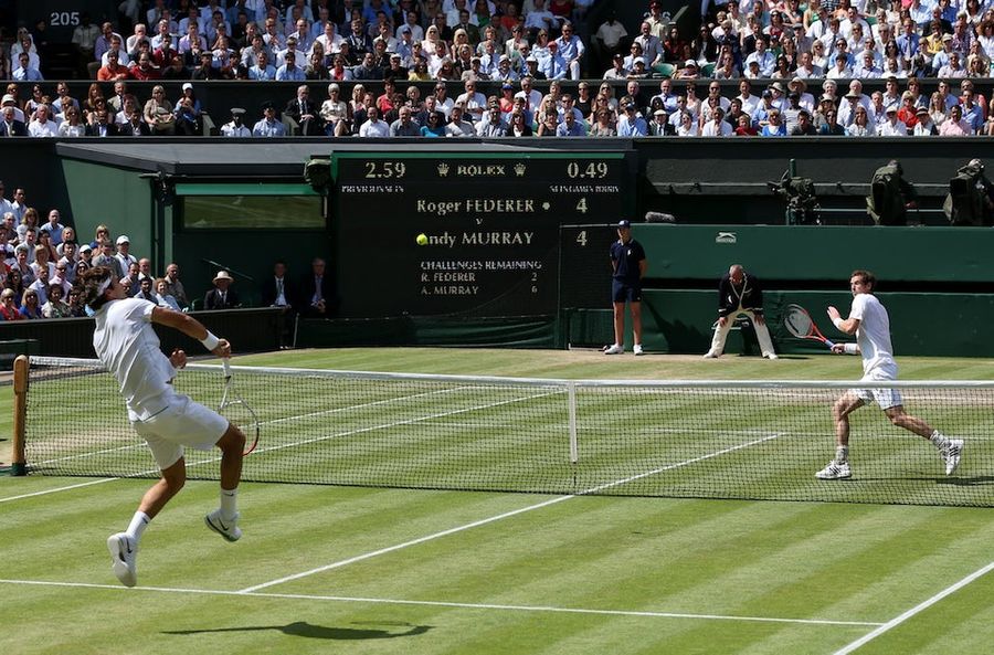 Roger Federer And Andy Murray Head Into Third Set Tied At One Set Apiece