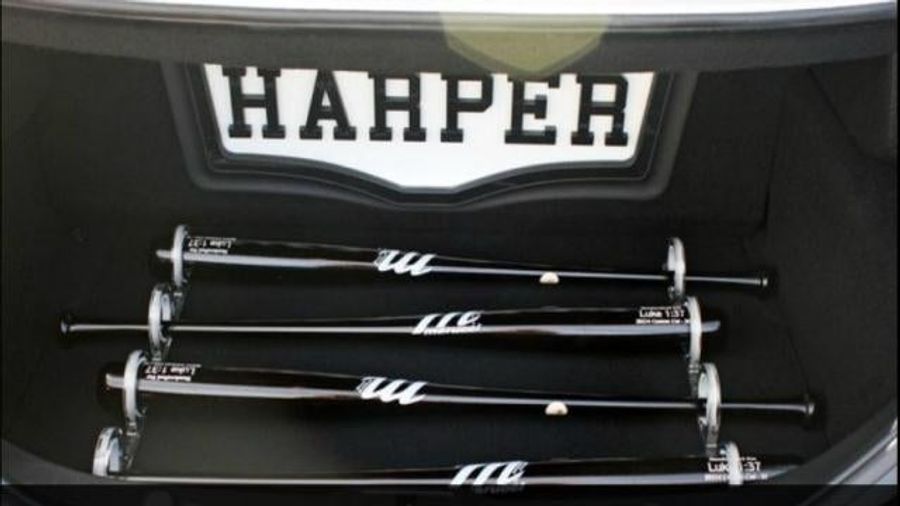 Bryce Harper Has A Bat Rack In The Trunk Of His Customized Mercedes-Benz