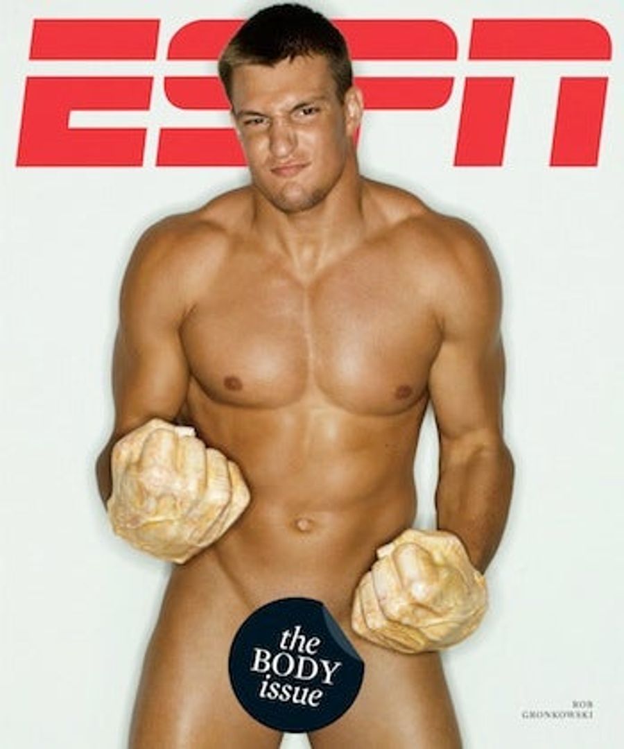 Photoshop Time: Rob Gronkowski On The Cover Of "The Body Issue"