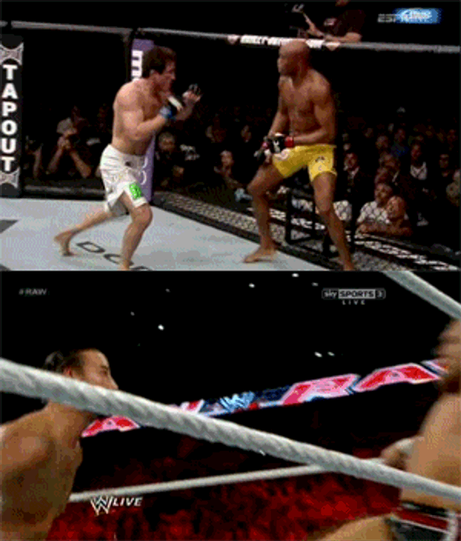 WWE Reenacted Chael Sonnen's Failed Spinning Backfist