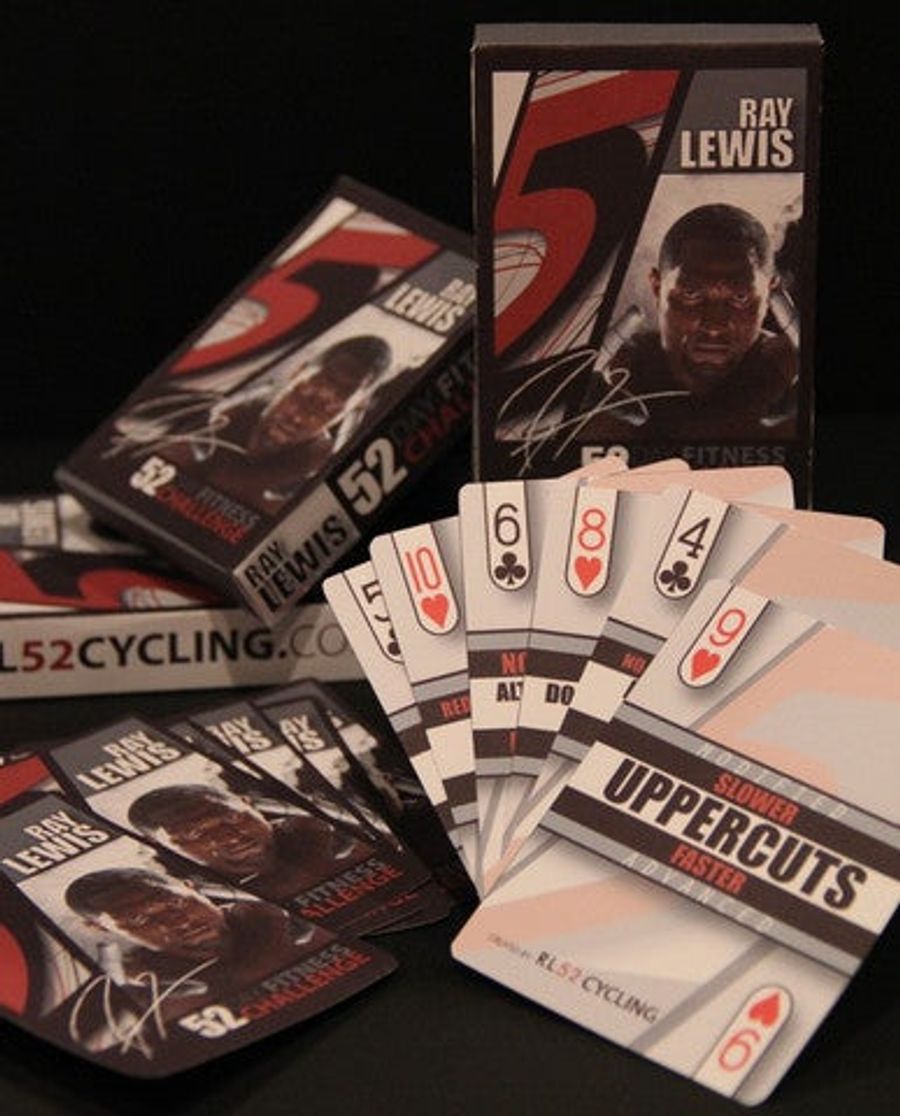 Need To Get In Shape? Ray Lewis Has A Deck Of Cards That Can Be Yours For $75.