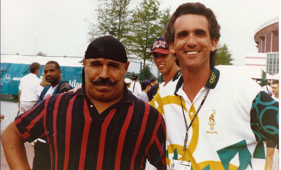 The Iron Sheik Tries To Cut The Line At The Atlanta Olympics: More Wrestler Run-Ins