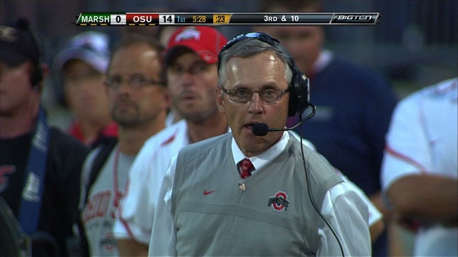Daily Screencap Classic: Jim Tressel Can't Believe His Eyes