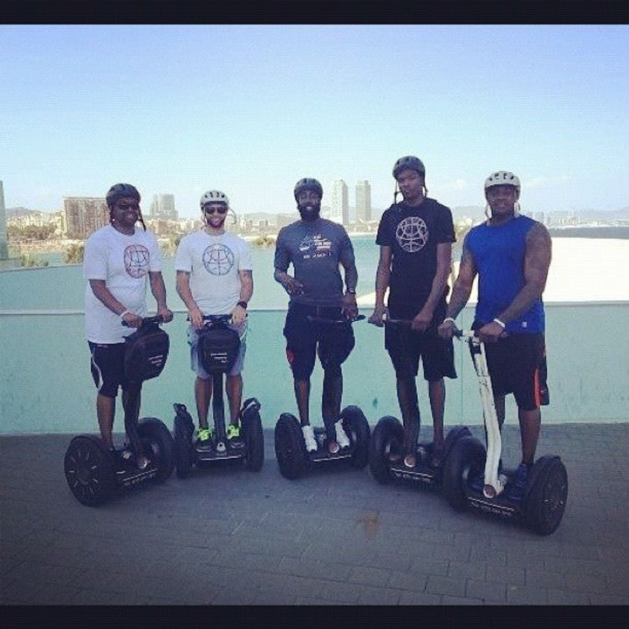 Kevin Durant, James Harden, And Deron Williams Are On A Segway Tour Across Europe