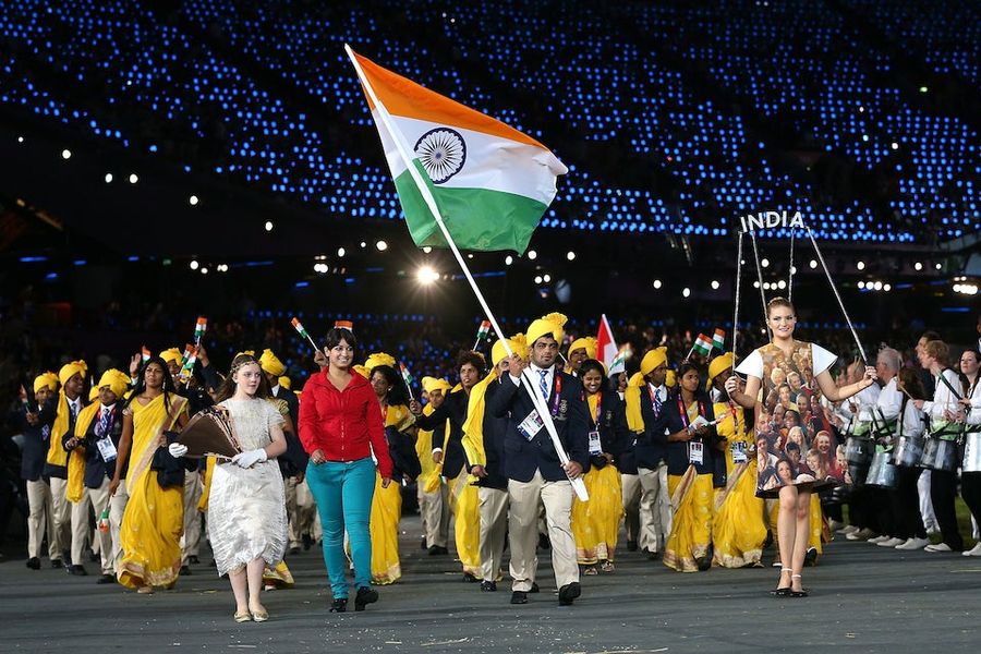 Mystery Woman Horning In On Opening Ceremony March Pisses Off Most Of India