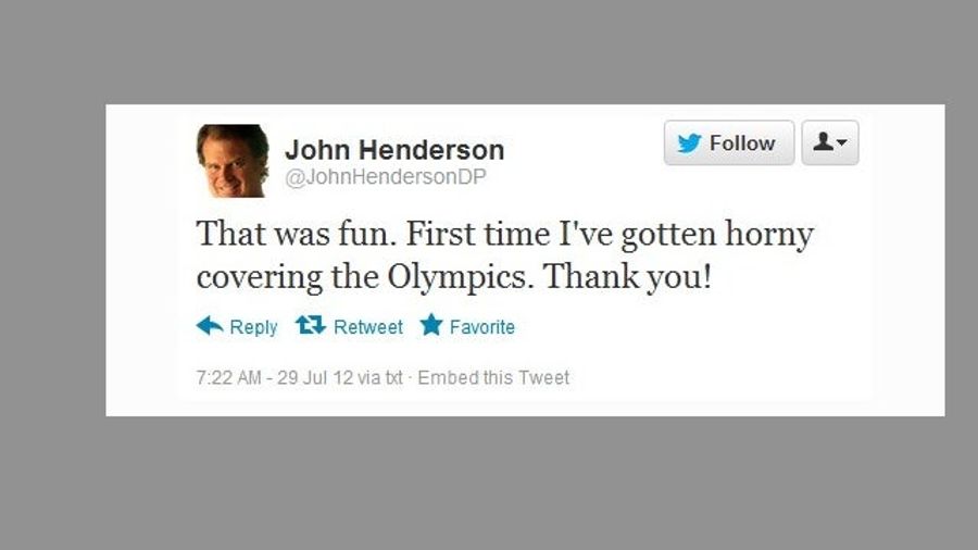 <em>Denver Post</em> Writer Says He Never Meant To Tweet About How "Horny" He Got While Covering The Olympics