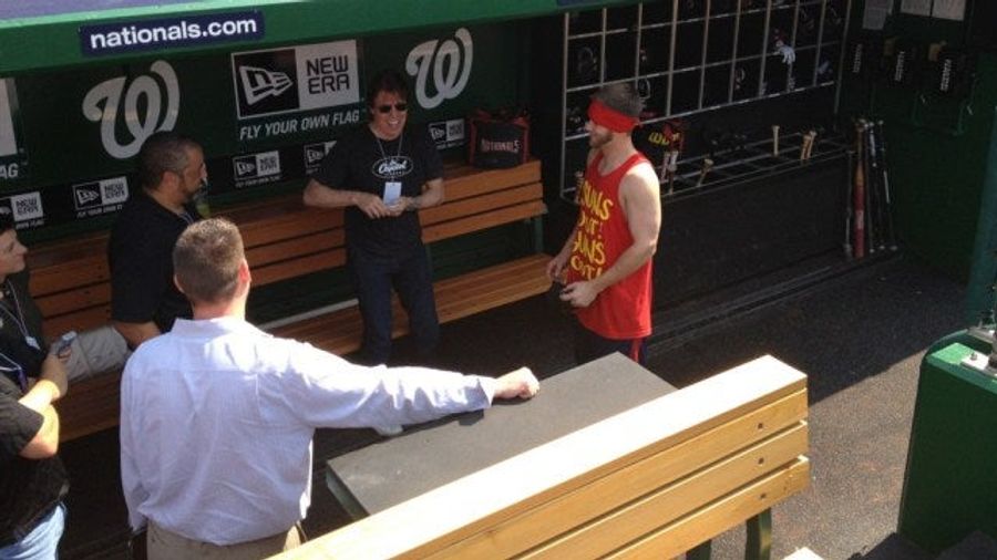 Of Course Bryce Harper Wore A &quot;Sun&#39;s Out, Guns Out&quot; Tank Top When He Met George Thorogood
