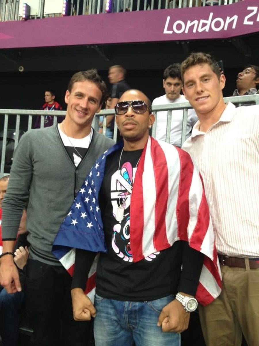 Ryan Lochte Update: Ryan Lochte Is Hanging Out With Ludacris At The USA-Argentina Game
