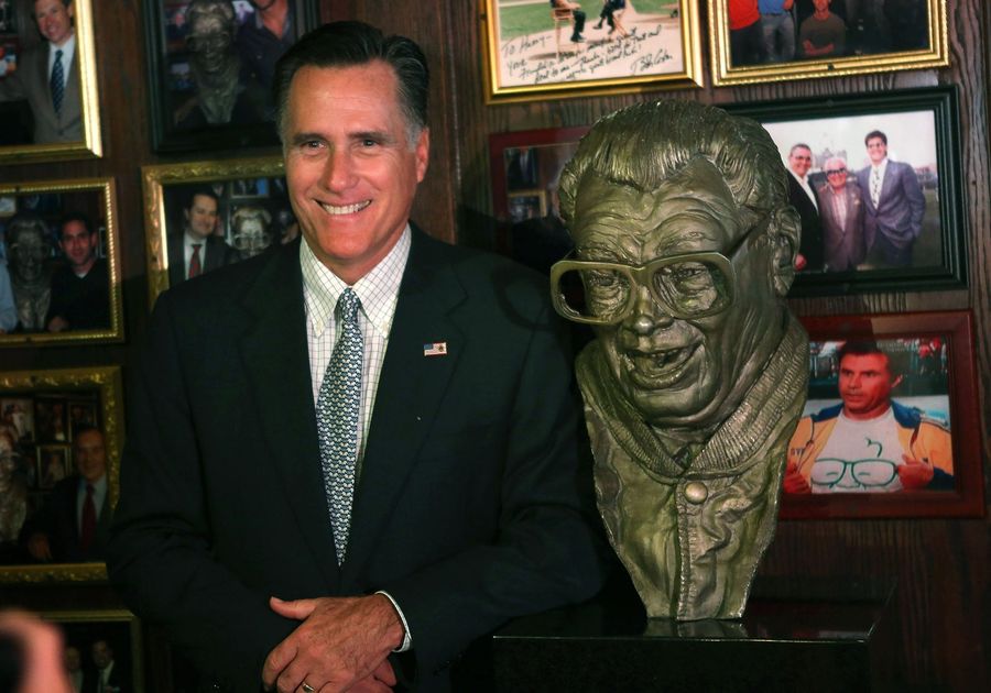 Mitt Romney Will Do Anything To Secure The Chicago Cubs Vote