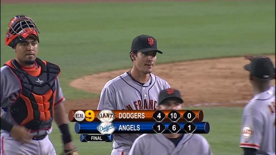 KCAL Forgot Which Teams Were Playing At The End Of Last Night's Giants-Dodgers Game