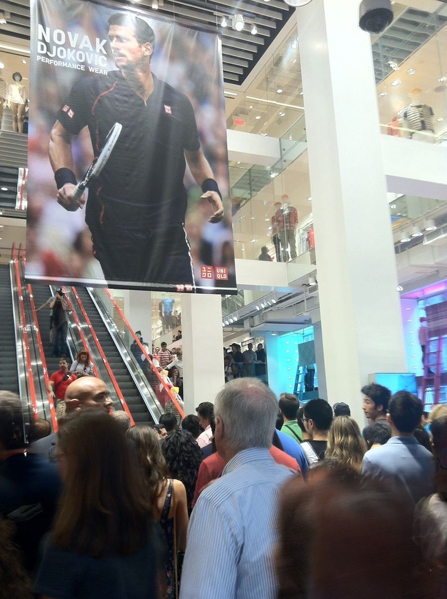 Novak Djokovic Meets Manhattan, Or Part Of It