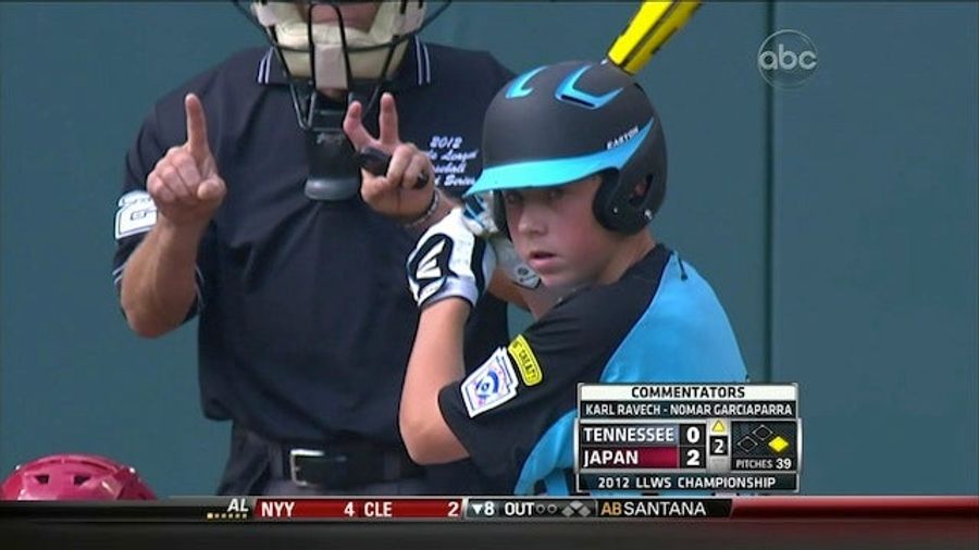 Behind Home Plate At The Little League World Series, An Ump With The Broken-est Finger Ever