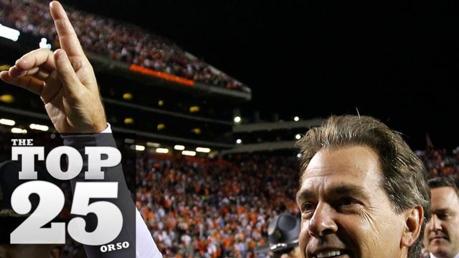 Deadspin's College Football Top 25 Or So: The Tide Doesn't Move