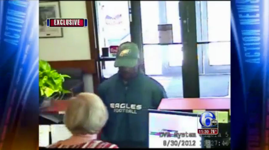 Police Seeking Huge Eagles Fan Wanted For Bank Robbery