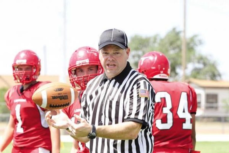 This Replacement Ref Is Used To Working Six-Man Football