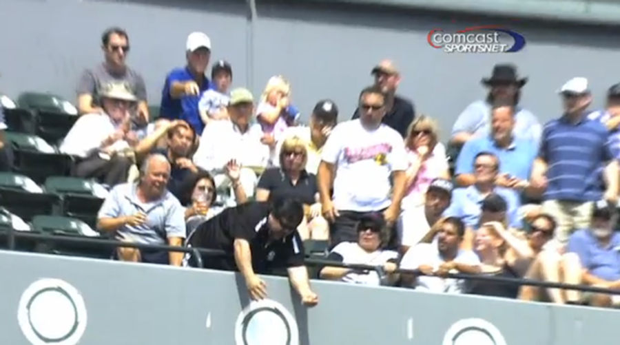 Fan Drops Two Foul Balls At White Sox Game