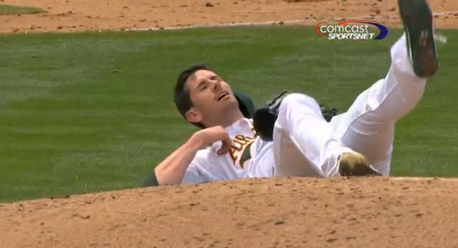 Brandon McCarthy Took A Line Drive Right Above The Ear
