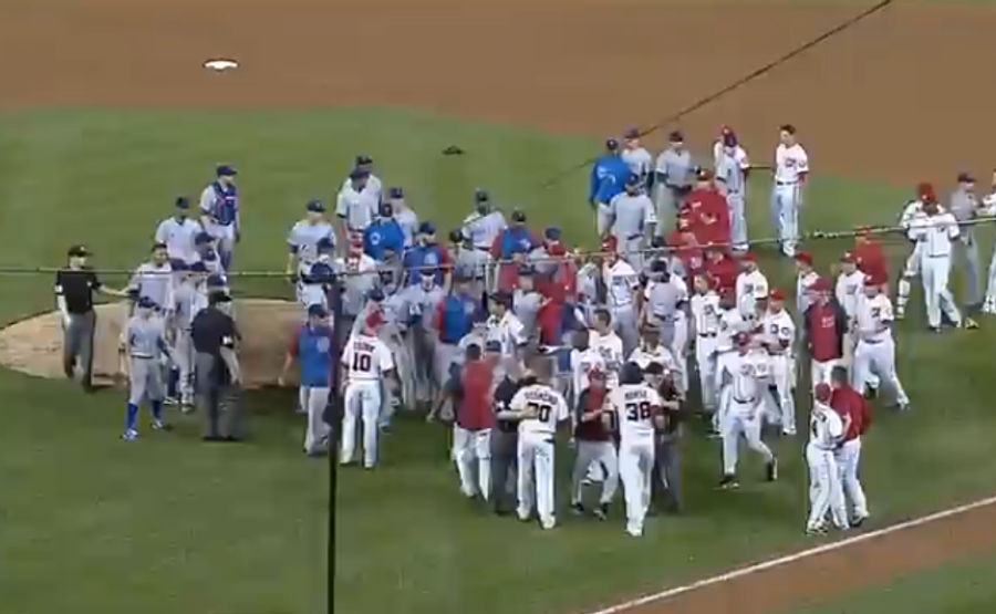 The Nationals And Cubs Need To Work On Their Bench-Clearing Brawl Technique