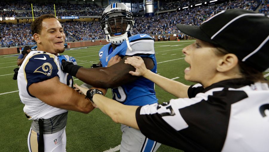 The NFL's First Female Official Broke Up A Fake Fight
