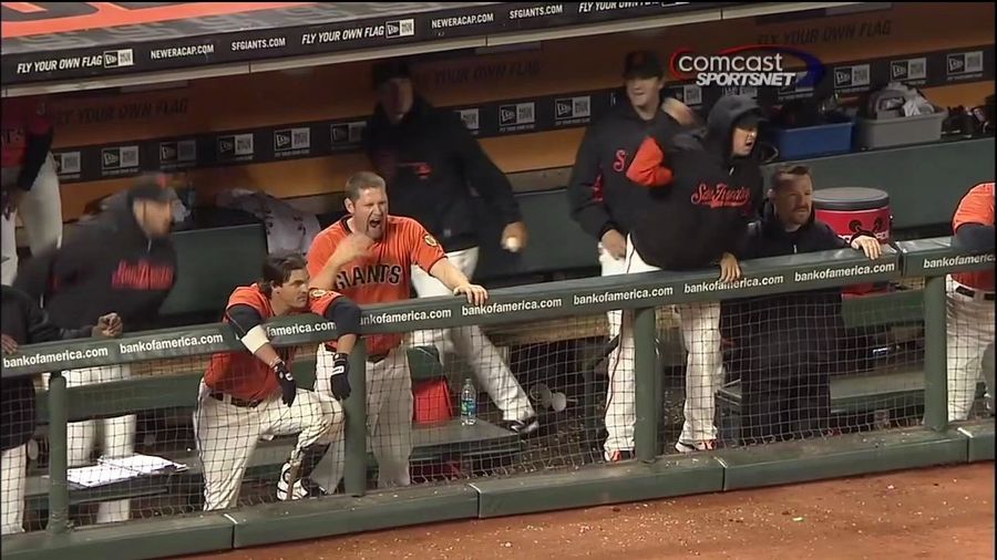 Aubrey Huff Almost Injured Himself Last Night Smacking Ryan Theriot&#39;s Ass